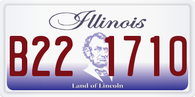 IL license plate B221710