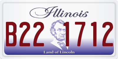 IL license plate B221712