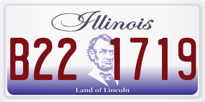 IL license plate B221719