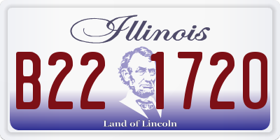 IL license plate B221720