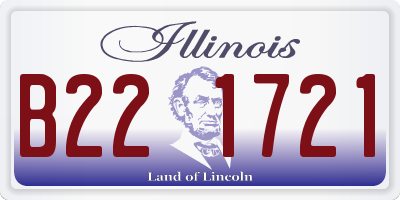 IL license plate B221721