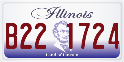 IL license plate B221724
