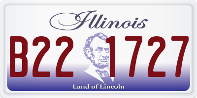 IL license plate B221727