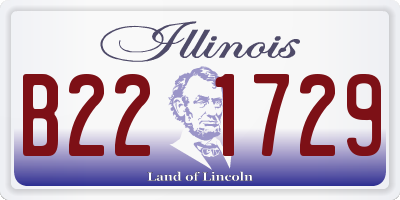 IL license plate B221729
