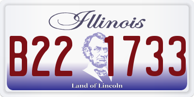 IL license plate B221733