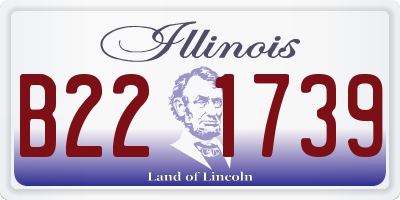 IL license plate B221739