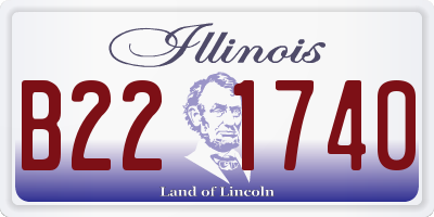 IL license plate B221740