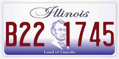 IL license plate B221745