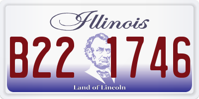 IL license plate B221746