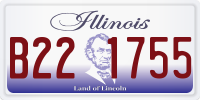 IL license plate B221755