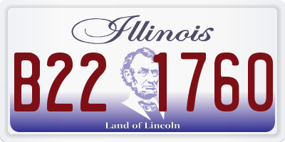 IL license plate B221760