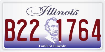 IL license plate B221764