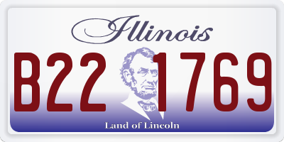 IL license plate B221769