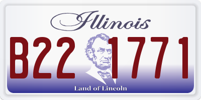 IL license plate B221771