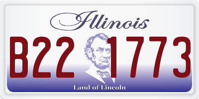 IL license plate B221773