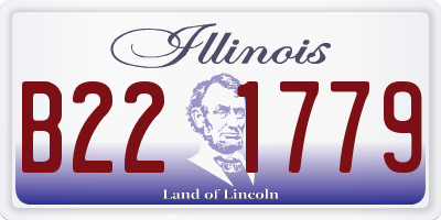 IL license plate B221779