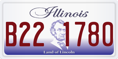 IL license plate B221780