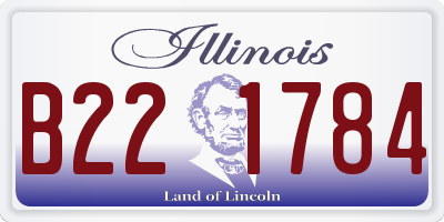 IL license plate B221784