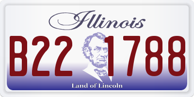 IL license plate B221788