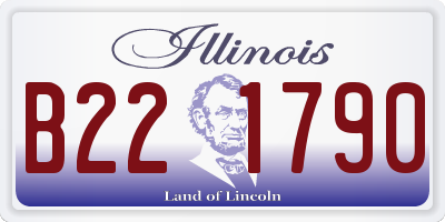 IL license plate B221790