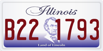 IL license plate B221793