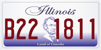 IL license plate B221811
