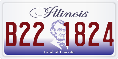 IL license plate B221824