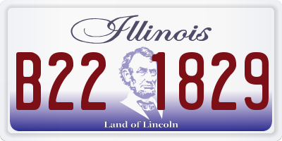 IL license plate B221829