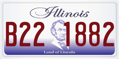 IL license plate B221882