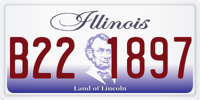 IL license plate B221897