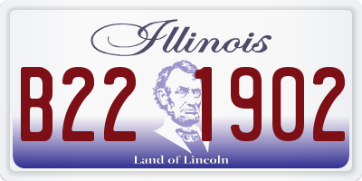 IL license plate B221902