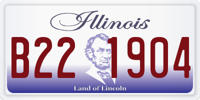 IL license plate B221904