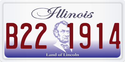 IL license plate B221914