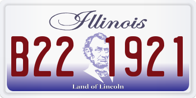 IL license plate B221921