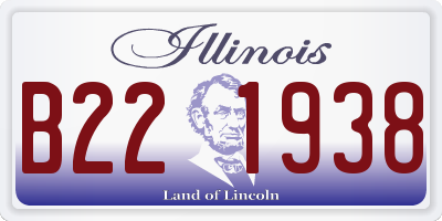 IL license plate B221938
