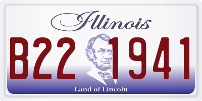 IL license plate B221941