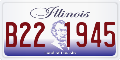 IL license plate B221945