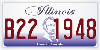 IL license plate B221948