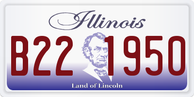 IL license plate B221950