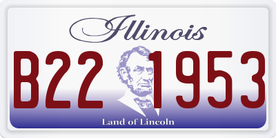 IL license plate B221953