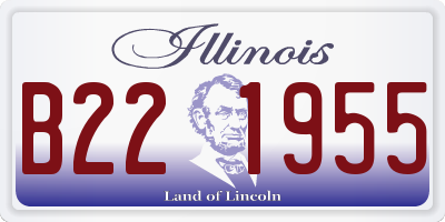 IL license plate B221955