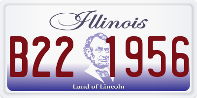 IL license plate B221956