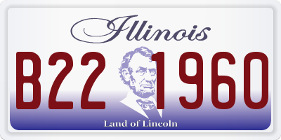 IL license plate B221960