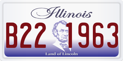 IL license plate B221963
