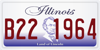 IL license plate B221964
