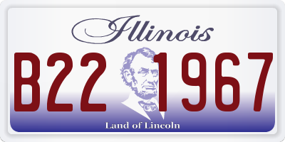 IL license plate B221967