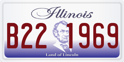 IL license plate B221969