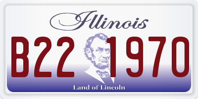 IL license plate B221970