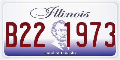 IL license plate B221973