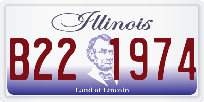 IL license plate B221974
